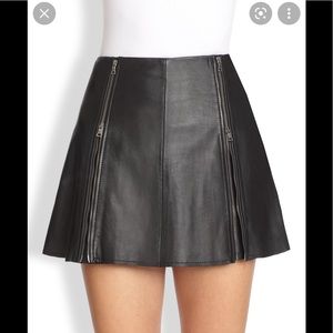 BCBG faux leather skirt